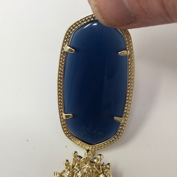 Navy Cat Eye Rayne Necklace - Picture 4 of 5